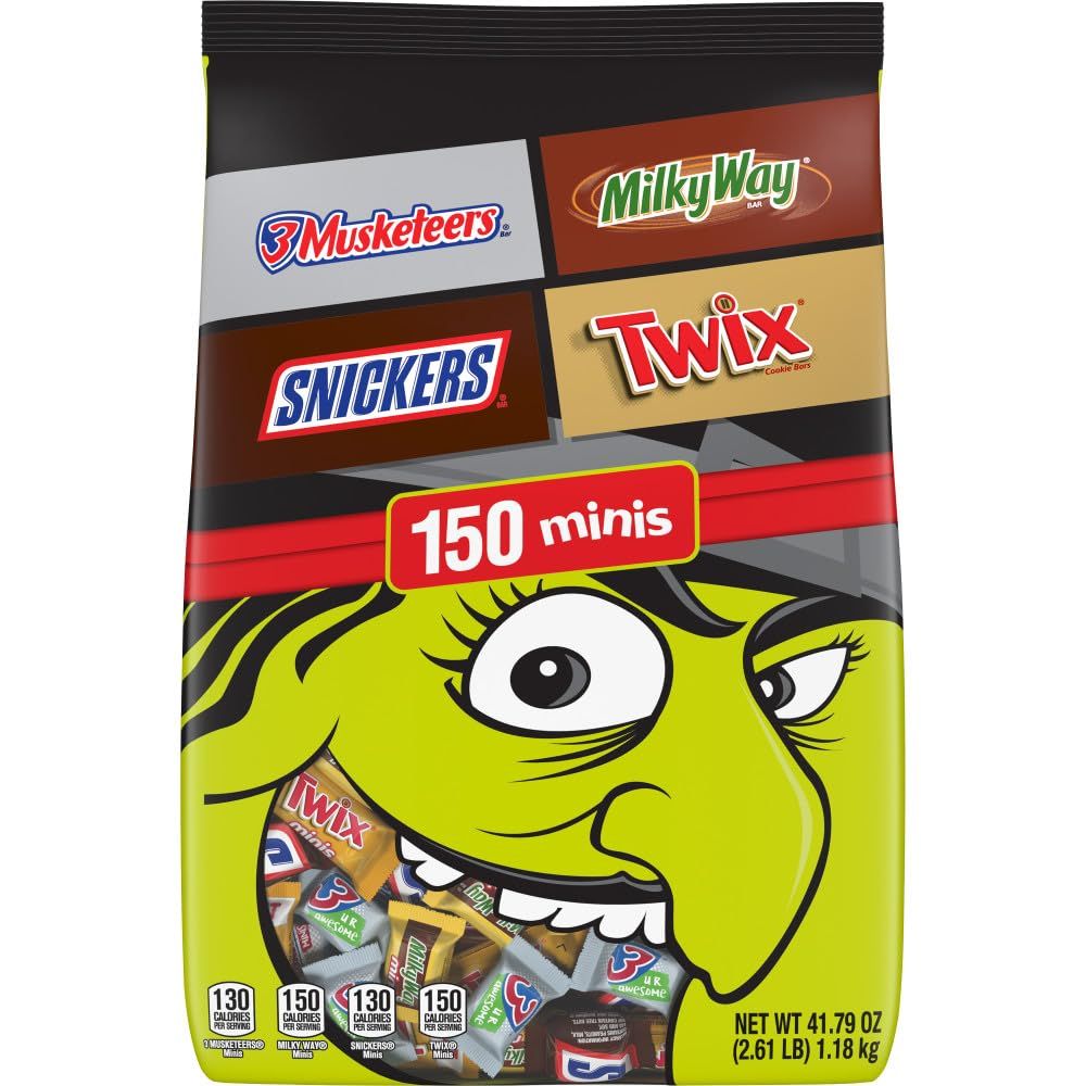 MIXED CHOCOLATE VARIETY MINIATURE STAND UP POUCH HALLOWEEN 41.79 OUNCES