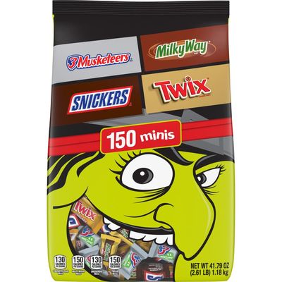 MIXED CHOCOLATE VARIETY MINIATURE STAND UP POUCH HALLOWEEN 41.79 OUNCES