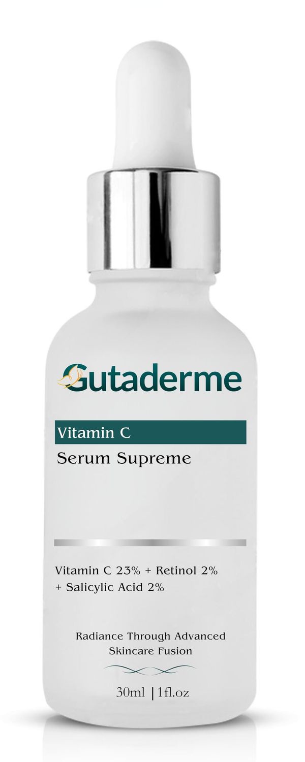 Gutaderme Serum combines 23 2 Retinol, and 2 Salicylic Acid Serum for Normal to Dry Skin Fragrance-Free, 1 fl oz