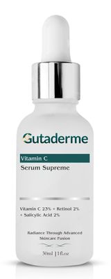 Gutaderme Serum combines 23 2 Retinol, and 2 Salicylic Acid Serum for Normal to Dry Skin Fragrance-Free, 1 fl oz