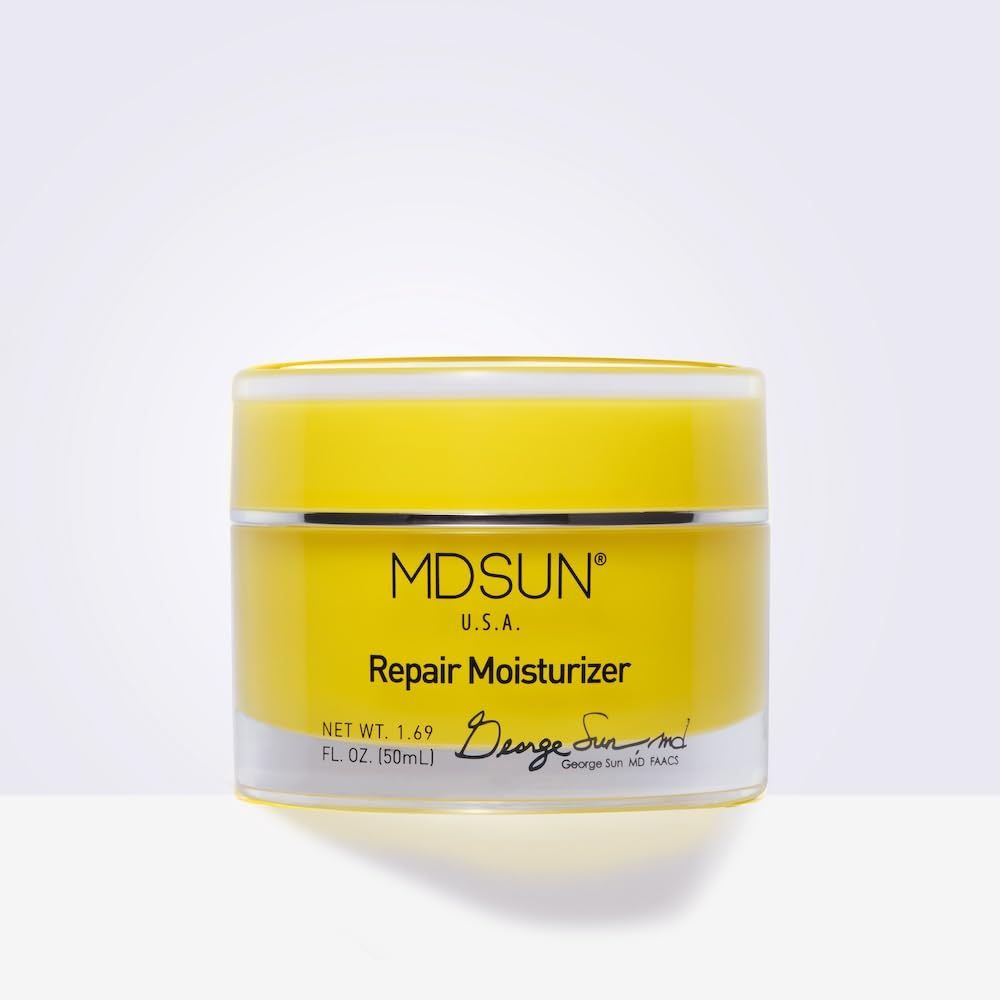 MDSUN Repair Moisturizer, Face Moisturizer for Anti-aging, Wrinkles, Fine Lines, Repair Skin Cells, Brighten Skin, Antioxidant, Against Free Radicals SPF 50mL