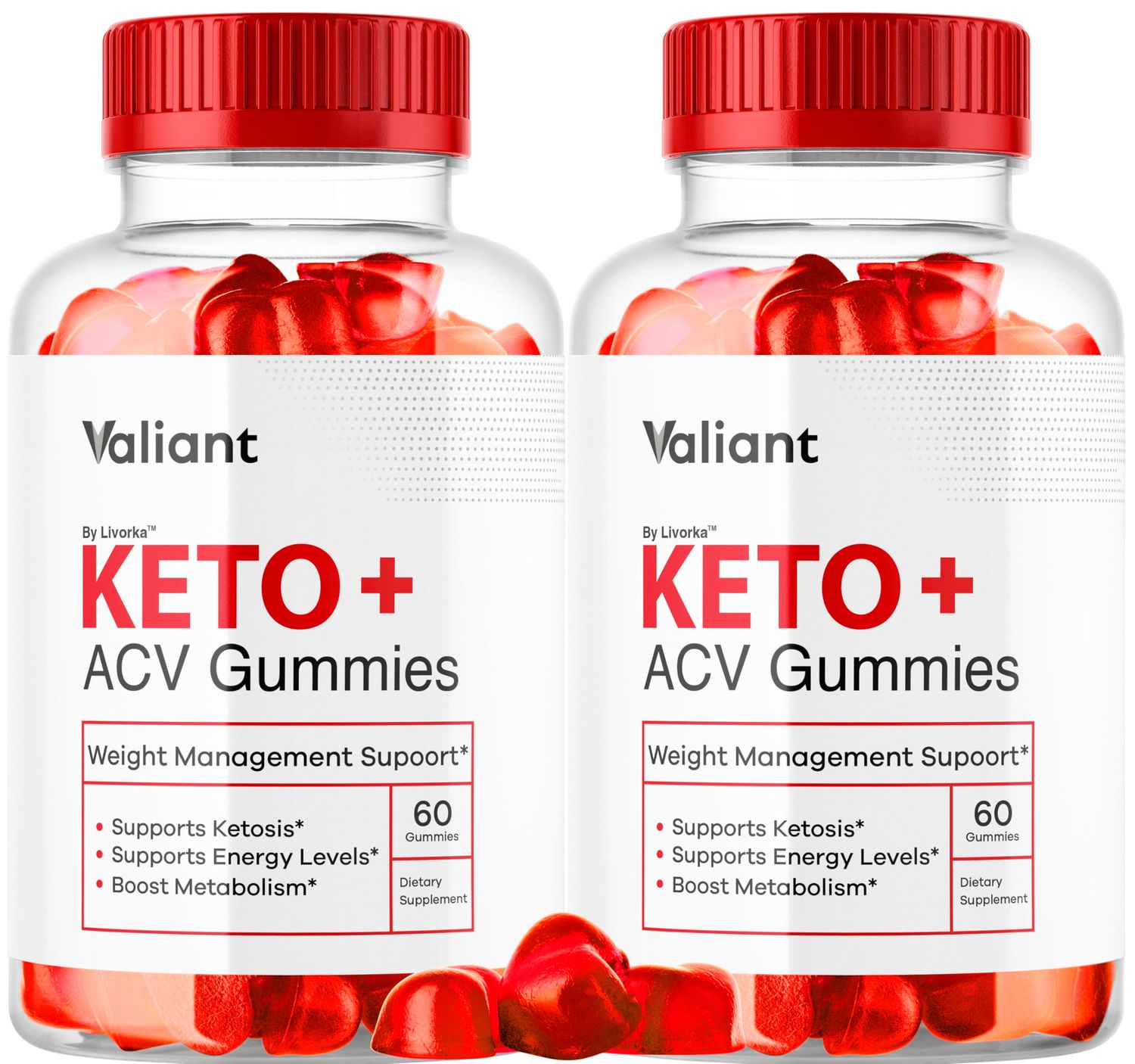 (2 Pack) Valiant Keto ACV Gummies - Official Valiant Keto ACV Premium Supplement All Natural Gummys 1050MG, Apple Cider Vinegar Advanced Formula, ValiantKeto Support Reviews, 120 Gummies for 2 Months