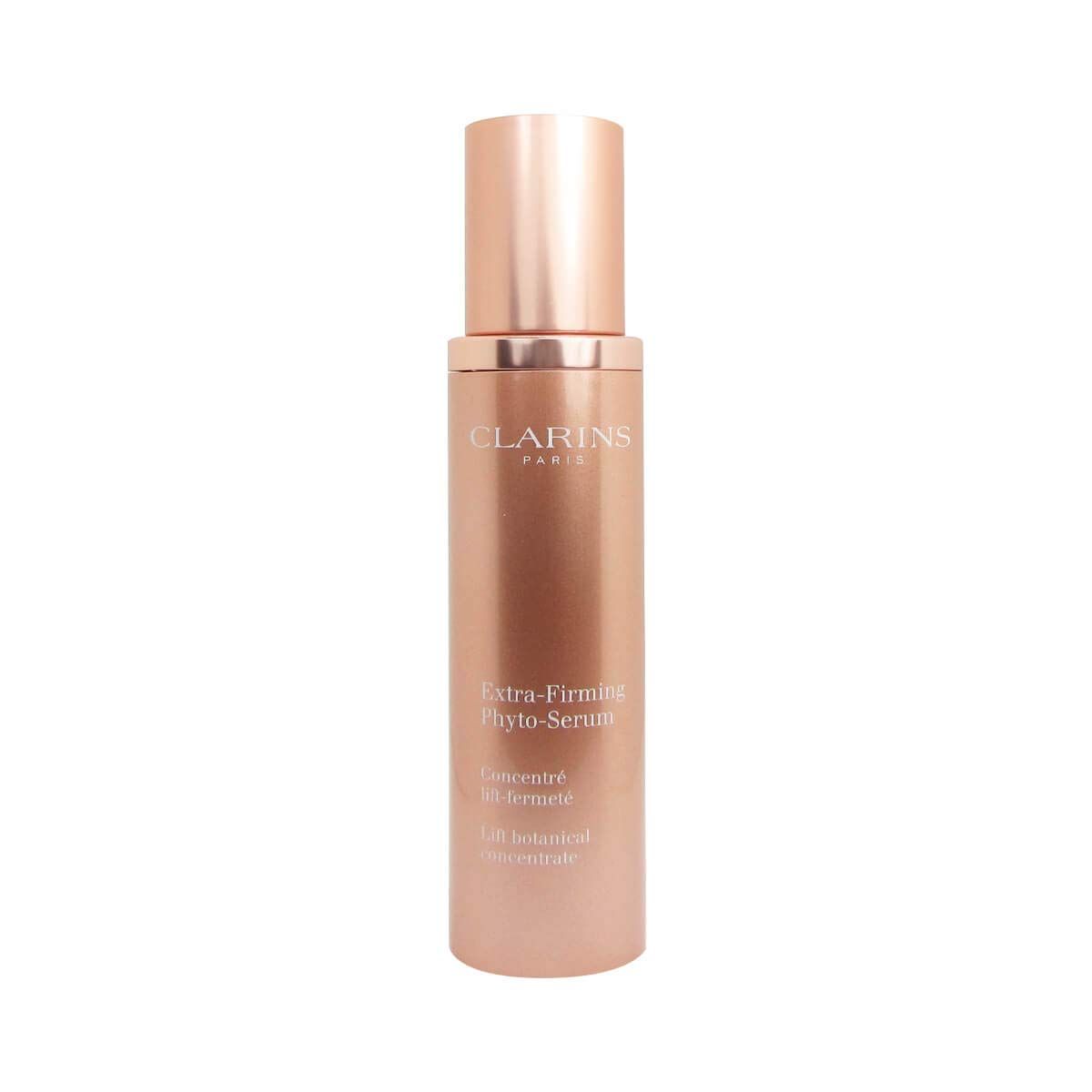 Clarins Extra-Firming Phyto-Serum Anti-Aging Visibly Firms, Lifts and Tightens Slackened Skin Visibly Redefines Facial Contours Hyaluronic Acid Deeply Hydrates All Skin Types 1.6 Fl Oz