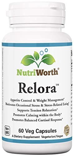 NutriWorth Relora - Stress Weight Management Supplement. 300MG Vegetable Capsules - 60 Servings per Bottle.