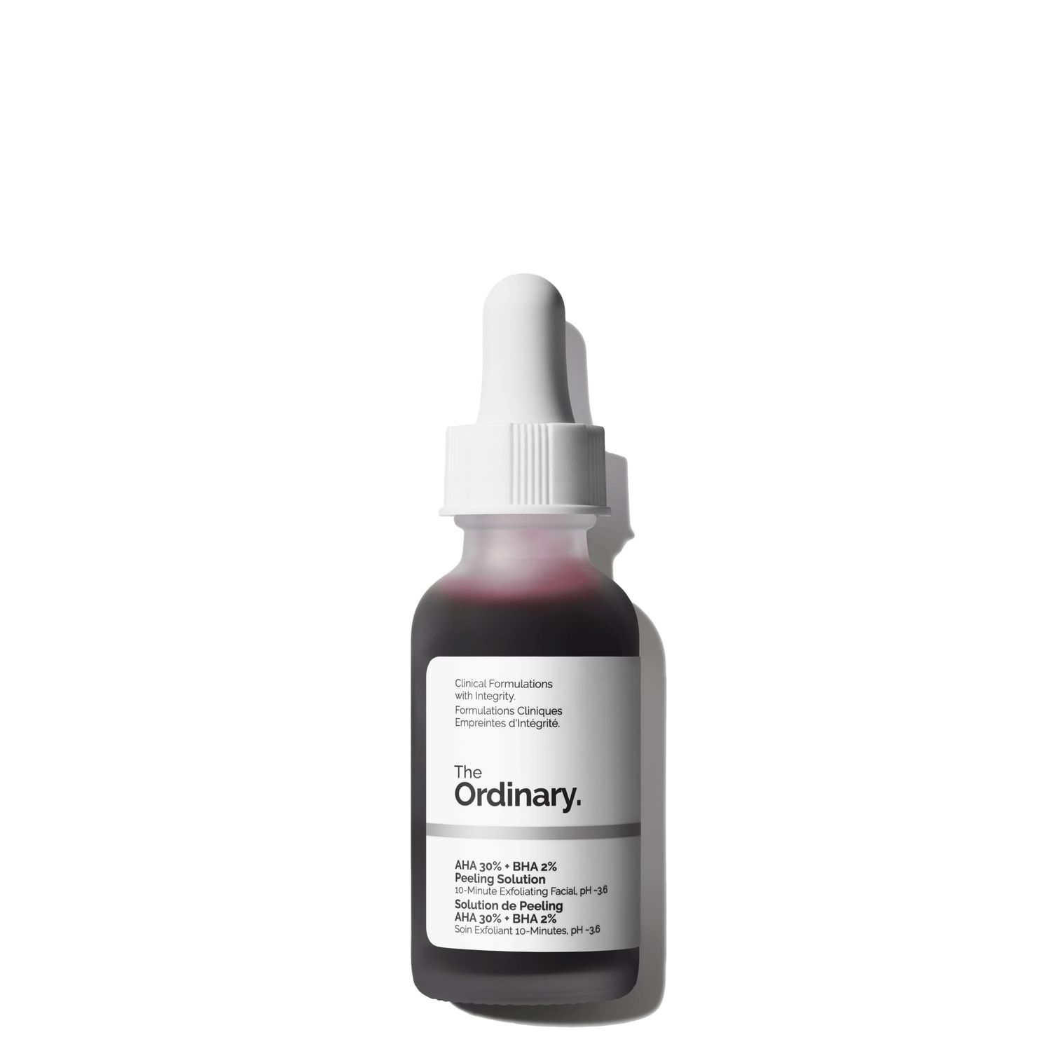 The Ordinary AHA 30 BHA 2 Peeling Solution, Advanced Exfoliating Peel for Brighter Skin, 1 Fl Oz