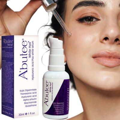 ARBUTEE Hyaluronic Acid Anti Aging Plus Brightening Serum-Kojic Acid, Tranexamic Acid, Alpha Arbutin, Niacinamide(B3) for Men-Women (1 Bottle)