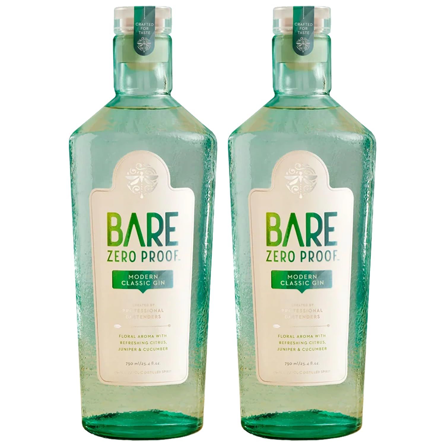 Bare Zero Proof Non-Alcoholic Modern Classic Gin Non Alcoholic Spirit Virgin Liquor 2 PACK