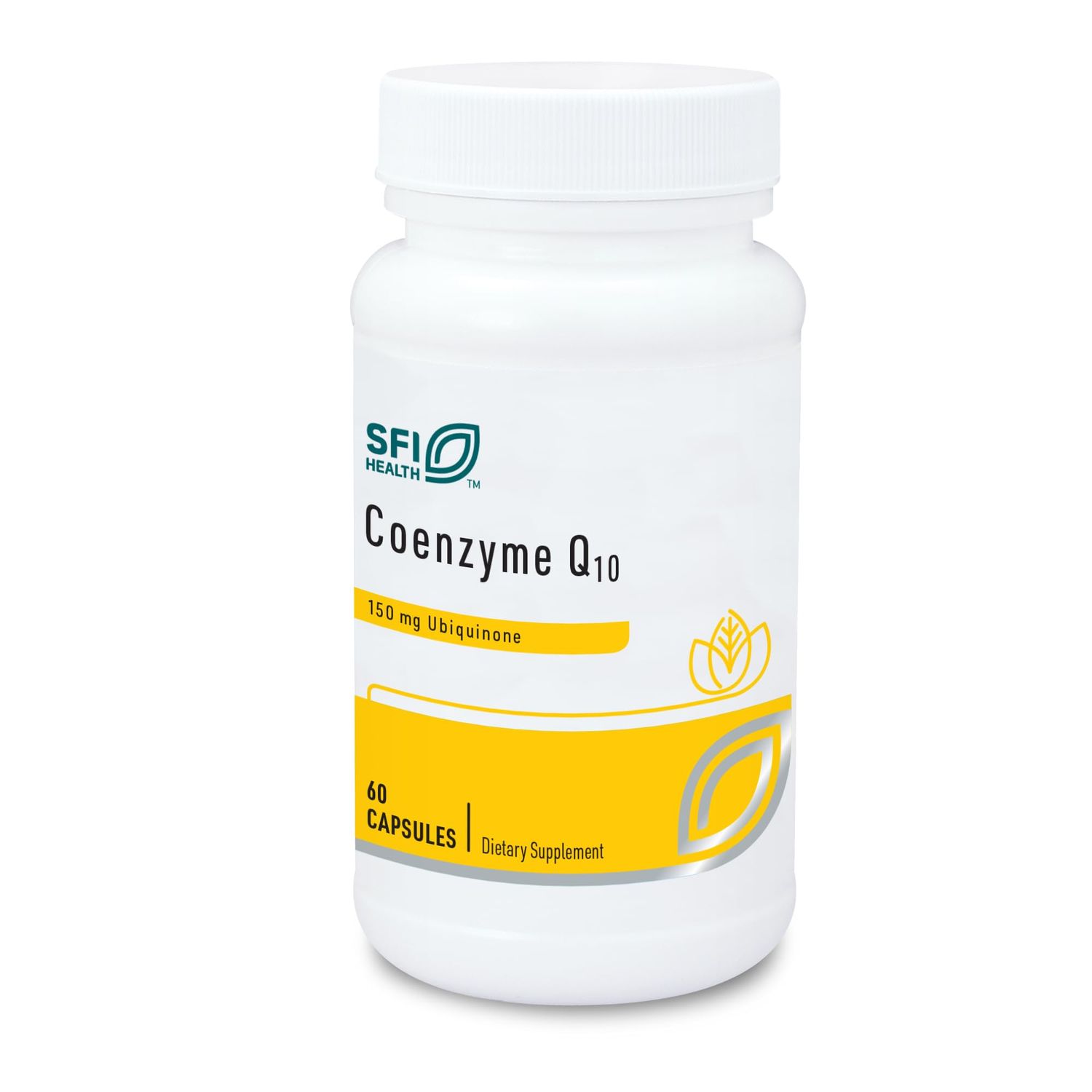 Klaire Labs Coenzyme Q10-150 Milligrams CoQ10 as Ubiquinone, Hypoallergenic Formula for Cardiovascular Cellular Energy Support (60 Capsules)