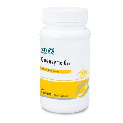 Klaire Labs Coenzyme Q10-150 Milligrams CoQ10 as Ubiquinone, Hypoallergenic Formula for Cardiovascular Cellular Energy Support (60 Capsules)