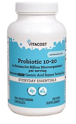 Vitacost Probiotic 10-20 - 20 Billion CFU - 200 Vegetarian Capsules