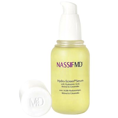 NassifMD Hydro-Screen Hydrating Serum with Hyaluronic Acid Ceramides - Lightweight, Fast-Absorbing Formula for Smooth, Plump, Moisturized Skin - Ideal for Dry or Sensitive Skin