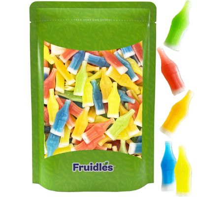 Fruidles Original Wax Bottles Candy Drinks, Liquid Filled Mini Drinks, Party Favorite Treats (Half Pound)