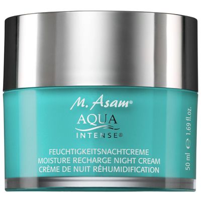 M. Asam AQUA INTENSE Night Cream (50ml) - Night Moisturiser with Hyaluronic Acid, Anti-Aging, Face Care for all Skin Types, Intensive Hydration Regeneration