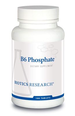 Biotics Research B6 Phosphate Biologically Active Form of Vitamin B6 (pyridoxal-5-phosphate), Supports Immune Function, Metabolism, Cardiovascular Health 100 Tablets