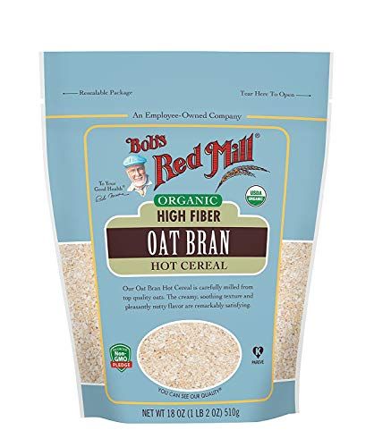 Bob&#39;s Red Mill Organic Oat Bran Hot Cereal 18 Ounce (Pack of 2)