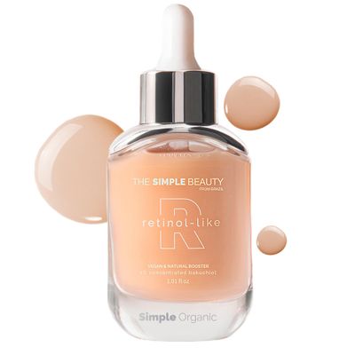 SIMPLE ORGANIC - Retinol-Like Serum - Healthy Luminous Skin, Bakuchiol, All Skin Types, Controls Oil, Treat Pimples Acne, Reduces Fine Lines, Reduces Pores, Skincare Routine, Day Night Serum