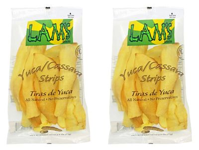 Premium Quality Cassava strips - Potato Chips - Yuca - Plantain Strips - banana chips - Salted - Variety Pack - healthy snacks - Avocado oil chips - 2.5 oz (Pack 02)