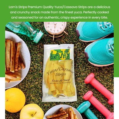 Premium Quality Cassava strips - Potato Chips - Yuca - Plantain Strips - banana chips - Salted - Variety Pack - healthy snacks - Avocado oil chips - 2.5 oz (Pack 02)