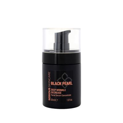 Serious Skincare - Black Pearl Deep Wrinkle Decrease Face Serum - Repair Deep Lines Wrinkles - Increases Skin Hydration Elasticity - Radiance Boosting for Luminous Glowing Skin 1 Fl. Oz.
