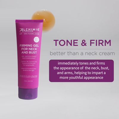 Alchimie Forever Firming Gel For Neck And Bust Tightens, Lifts and Firms. Evens Tone 8 Fl Oz
