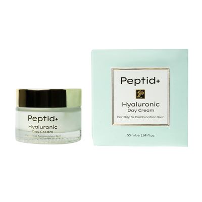 Peptid Nourishing, Face Moisturizing Cream With Hyaluronic Acid, Jojoba Oil, and Amino Acids, Formulated for Oily to Combination Skin Light Texture Day Hydrating Cream with Vitamin E (1.69 oz)