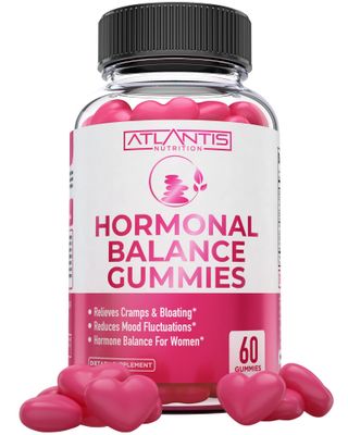 Atlantis Nutrition Hormonal Balance for Women PMS Relief Gummies - Alleviates Cramps, Bloating, Mood Swings, Hot Flashes Night Sweats - Cranberry, Dong Quai Chasteberry Menstrual Cramp Relief