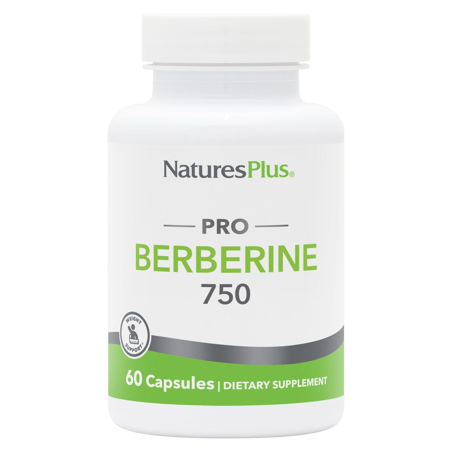 Natures Plus PRO Berberine 750 mg - 60 Capsules - Supports Healthy Metabolism - Non-GMO, Vegan Gluten Free - 30 Servings
