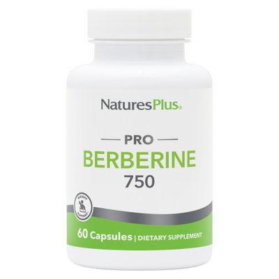 Natures Plus PRO Berberine 750 mg - 60 Capsules - Supports Healthy Metabolism - Non-GMO, Vegan Gluten Free - 30 Servings