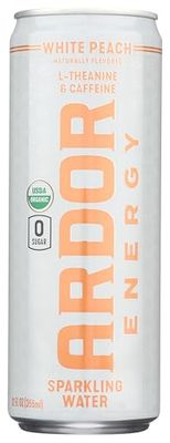 Ardor Organic Inc Water Sparking White Peach 12 FO