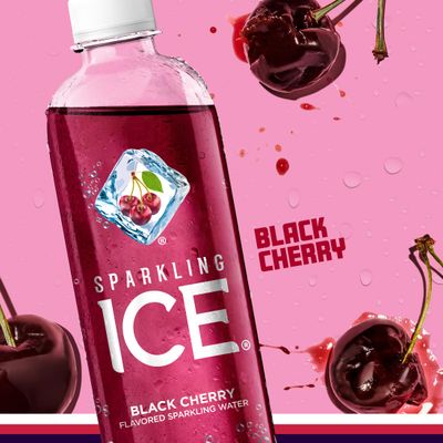 Sparkling ICE Black Cherry 17 Fl Ounce Bottle, Black Cherry