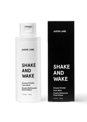 Enzyme Powder Face Wash for Men SHAKE AND WAKE Exfoliating Powder Cleanser, Anti Aging Pineapple Papaya Enzyme Cleanser Microfoliant with Vitamin C E, Niacinamide AHAs for a Deep Pore Clean