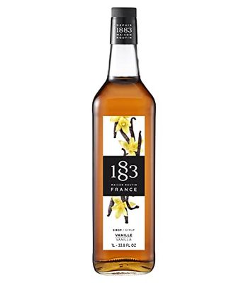 1883 Maison Routin - Vanilla Syrup - Made in France 1 Liter (33.8 ounces) Bottle