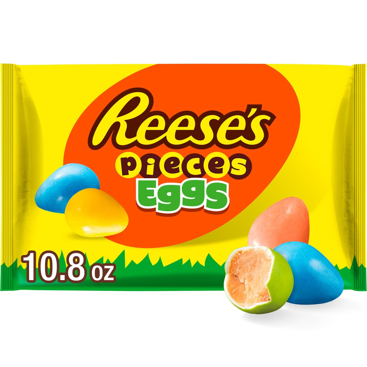REESE&#39;S PIECES Peanut Butter Eggs, Easter Candy Bag, 10.8 oz