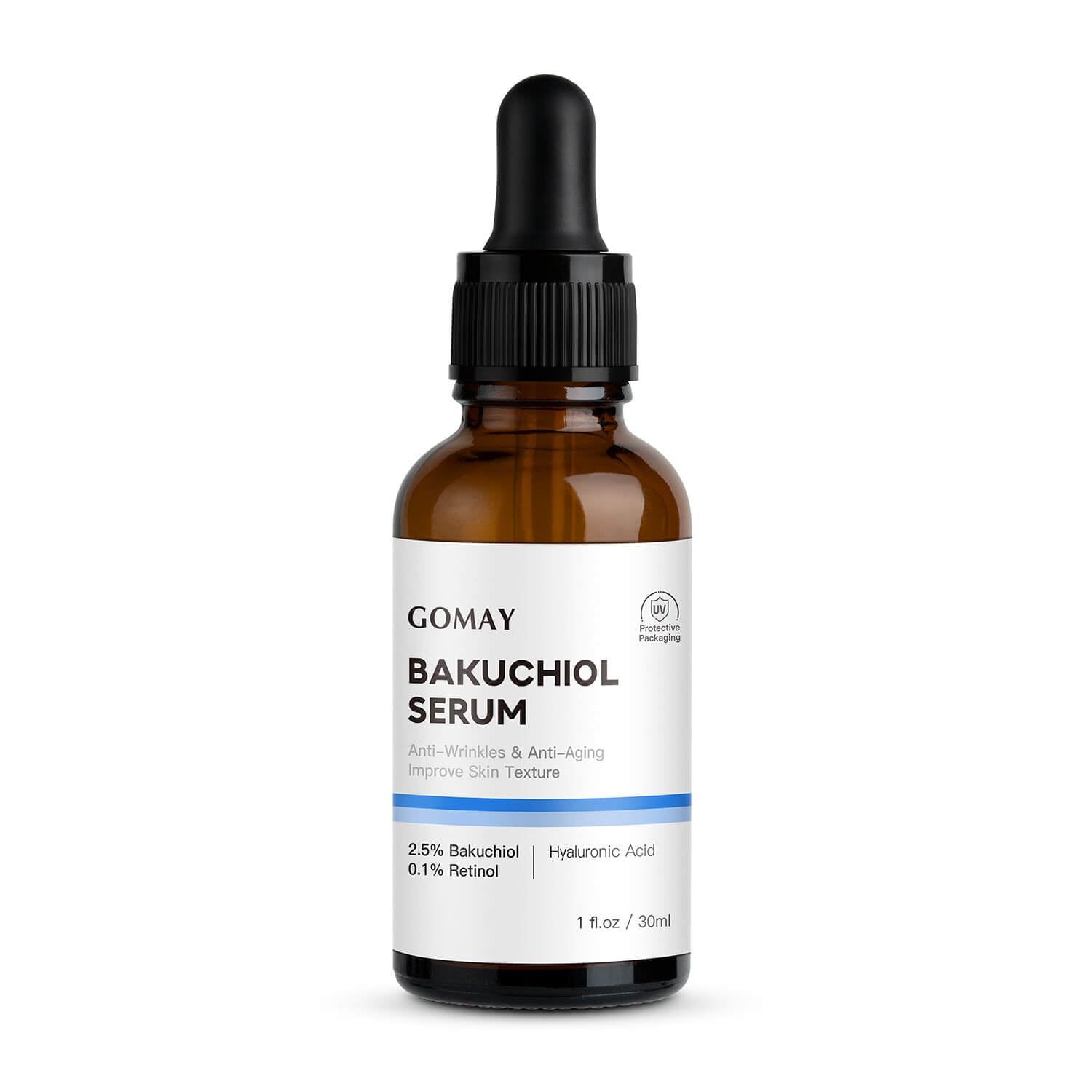 Bakuchiol Anti-Aging Serum - Fine Line Wrinkle Reduction, 1 Fl.Oz