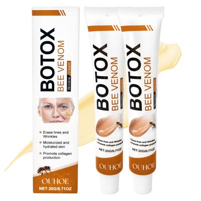 SEVENPARK Botox Bee Venom Cream 2PCS - Wrinkle Removal And Firming, Moisturizing, Lifting And Recovery - All Skin Types - Anti-Aging Bee Venom Cream