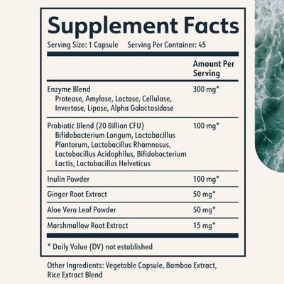 Cielo Daily Horizon Prebiotics - Probiotics for Men and Women - Daily Probiotics 20 Billion CFU for Adults Gut Health - Contains Digestive Enzymes Blend for Digestion of Nutrients (45 Day Supply)