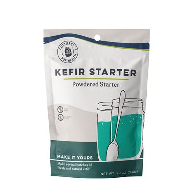 Cultures for Health Kefir Starter Culture 4 Packets Freeze Dried Starter Powder Make Kefir with Milk, Water, or Juice Re-Culture Kefir Probiotic Drinks 2-7x Each Cultures in Less Than a Day