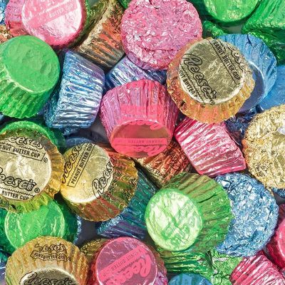 Reese Peanut Butter Cups Miniatures Easter Candy 1 Pound 48 pcs - Bulk Pack Individually Wrapped Milk Chocolate For Easter Basket, Egg Hunts Party Favors