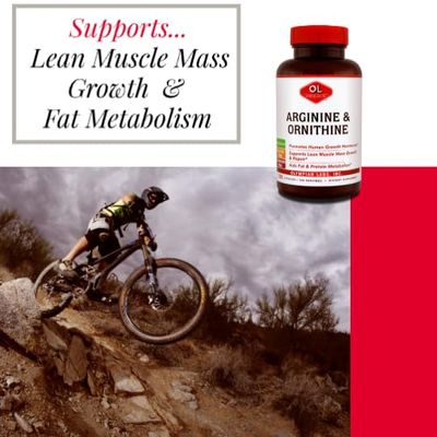 Olympian Labs Arginine, 500mg Ornithine, 250mg
