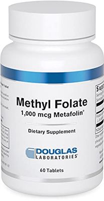 Douglas Laboratories Methyl Folate L-5-MTHF - 1,000 mcg Metafolin - Vitamin B Folate - Supports Homocysteine Metabolism Fetal Development - Non-GMO - 60 Tablets