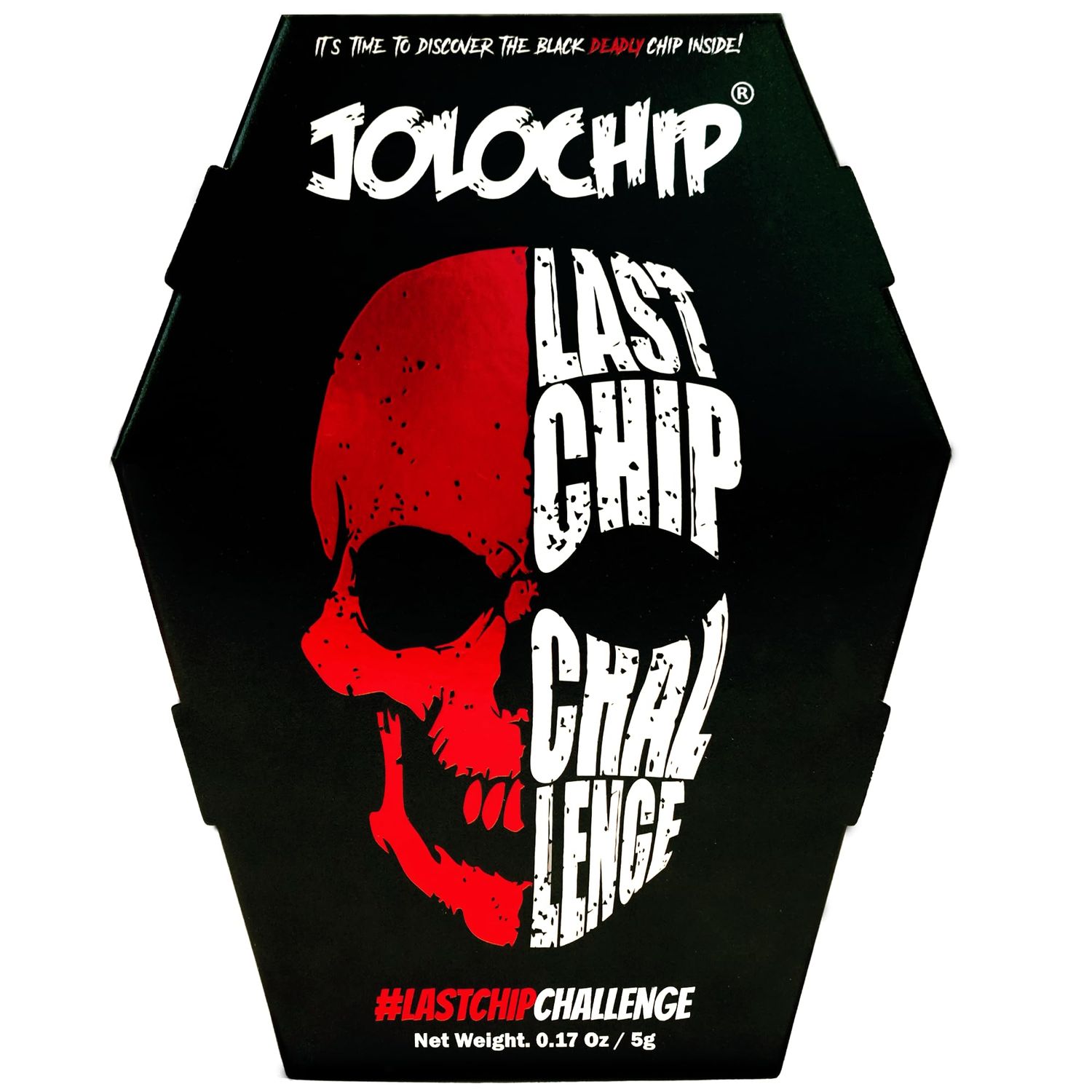 Jolochip LastChip-Challenge (Pack of 1) Extreme Spicy Tortilla Chip Hottest Chip in the World Ultimate Hot Snack 5 Grm