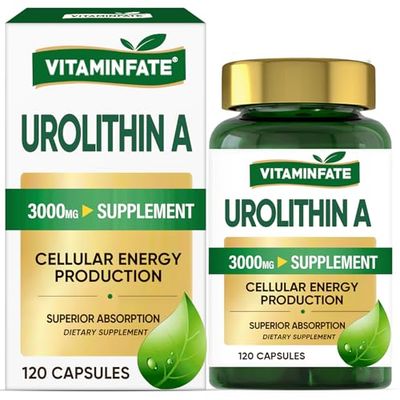 3000 MG Urolithin A Supplement - 120 Capsules Supports Antioxidant, Enhanced Healthy Aging, Mitochondrial, Cell Repair for Men Women