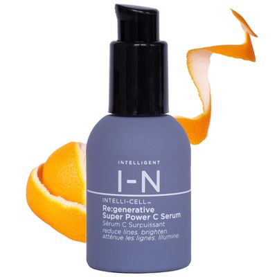 Intelligent Nutrients Re:generative Super Power C Serum, Age-Defying Vitamin C Formula, Smoothes, Softens, and Firms With Plant Stem Cell Science, 1 Oz