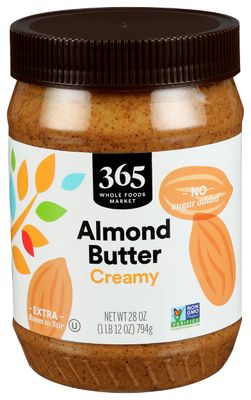 365 by Whole Foods Market, Creamy Almond Butter, 28 Ounce
