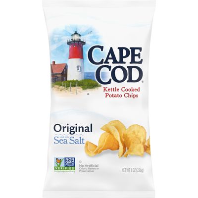 Cape Cod Potato Chips Original Kettle Cooked Chips, 8 Oz