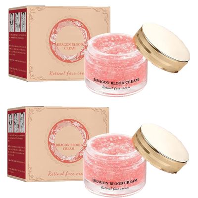 Dragons Blood Cream, Dragons Blood Easy Cream, Retinol Placenta Dragon Blood Face Cream, Firm Anti Wrinkle Cream for Women Skincare, Moisturizer Rejuvenating Cream 2 Pcs
