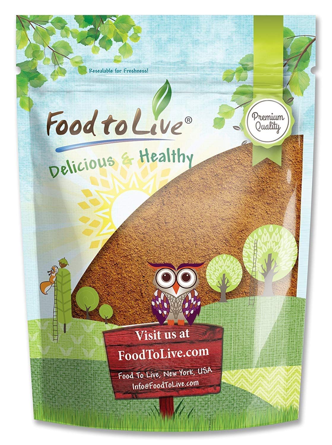 Food to Live Cacao Powder - 3 Pounds, Raw, Unsweetened, Kosher, No Sugar, Vegan Superfood, Keto, Paleo Friendly, Sirtfood, Cocoa Powder for Baking, Smoothies, Hot Chocolate, Confectionery, Coffee