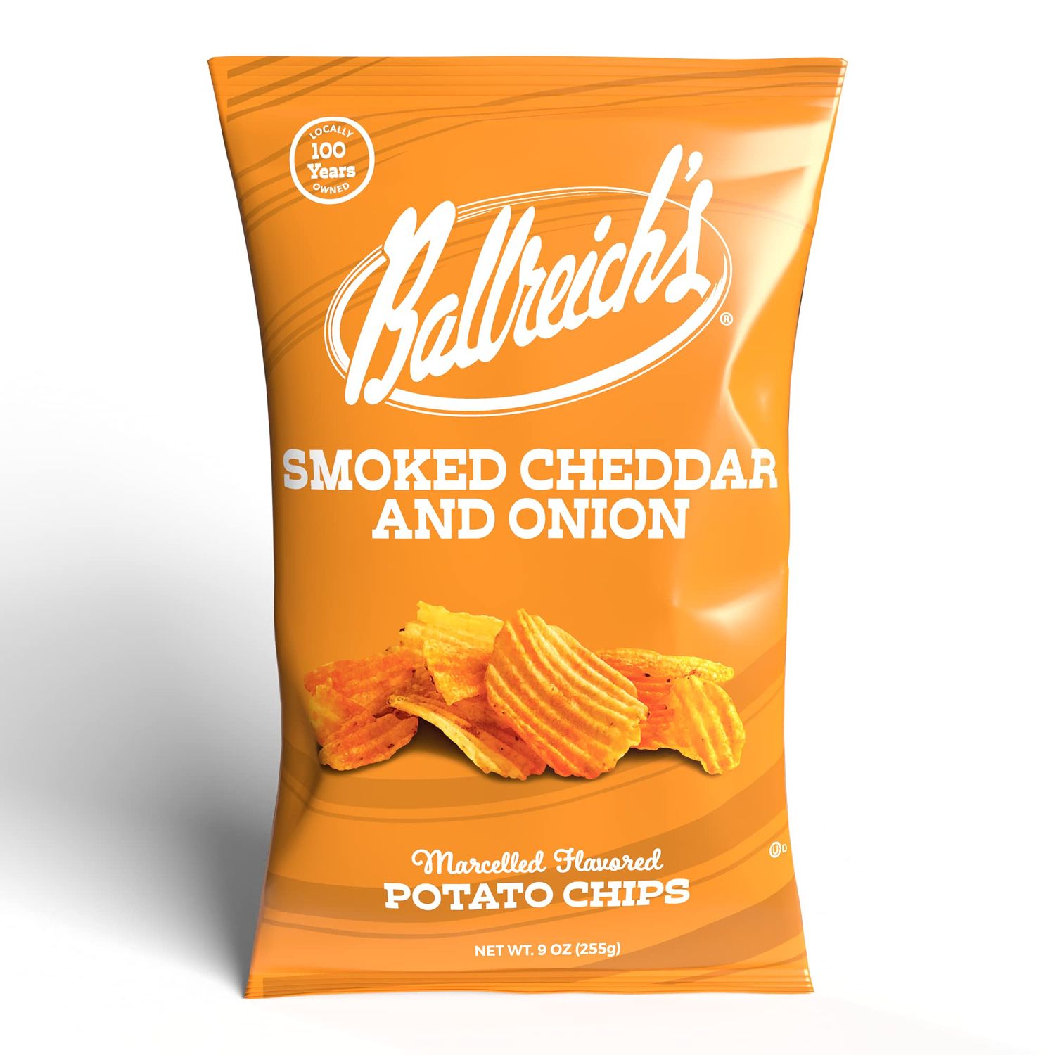 Ballreich Snack Food Company Potato Chips (9oz) (Smoked Cheddar Onion)