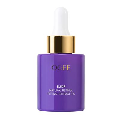 Ogee Natural Retinol Retinal 1 Elixir - Certified Organic Anti-Aging Face Serum For Smooth, Firm Skin