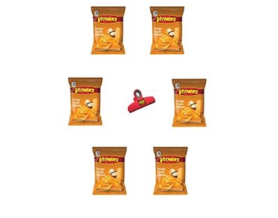 Munchie Box VITNER&#39;S Original Tangy Triple Cheese Potato Chips A Chicago Favorite 1.0 oz Bags (Pack of ( 6 ) 1.0 Oz Bags)